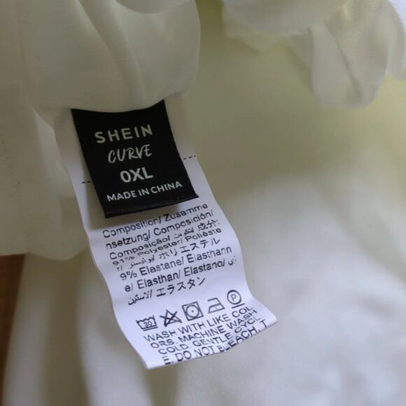 LAST CALL//Draped Maxi Skirt in White by Shein NWOT Size XL - Picture 8 of 12